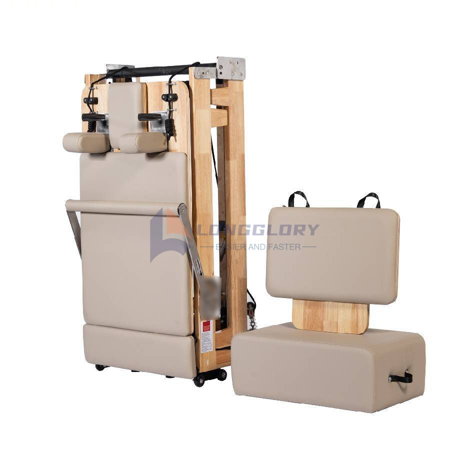 மடிக்கக்கூடிய ஓக் பைலேட்ஸ் சீர்திருத்தவாதி