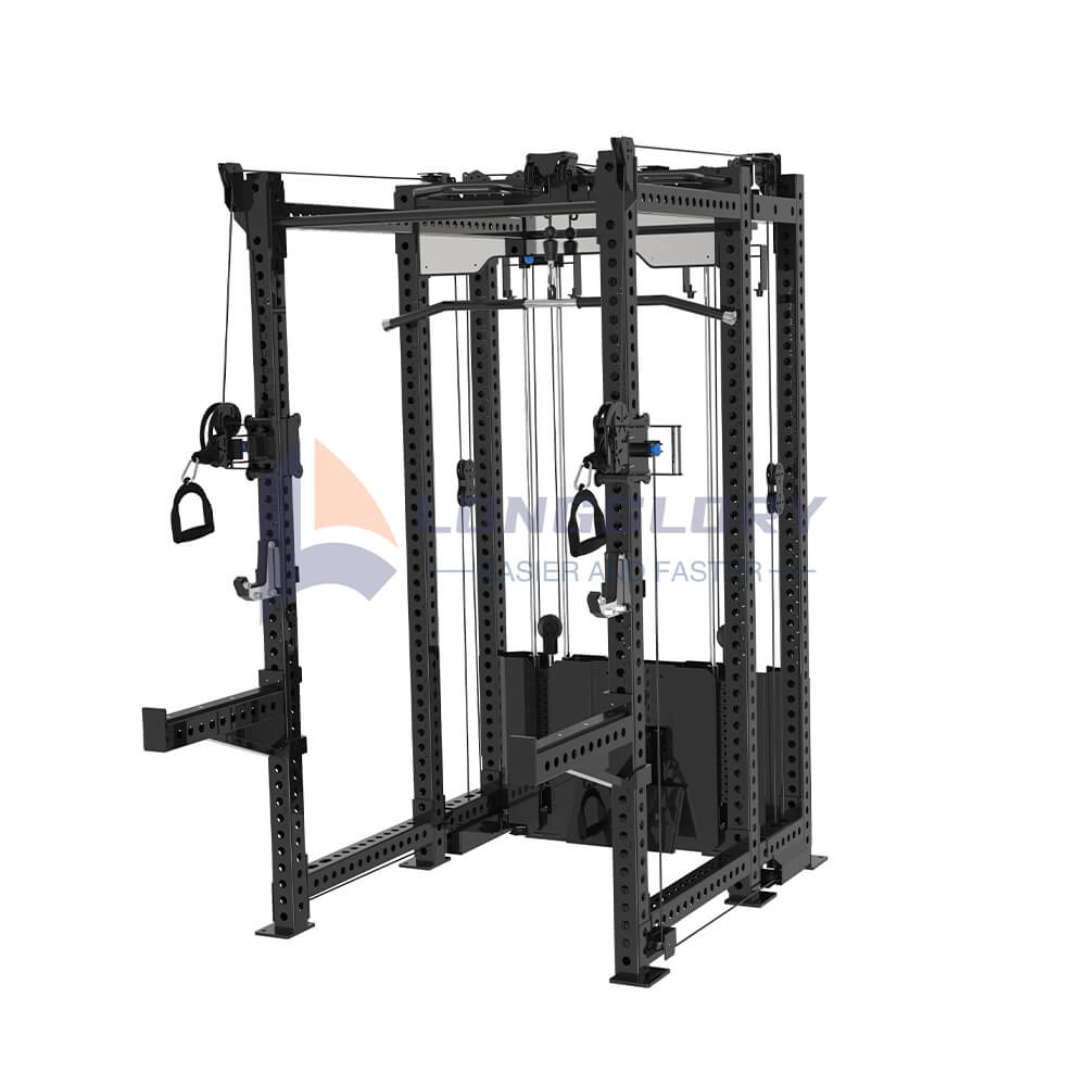 பவர் ஜிம் ரேக் கேபிள் கிராஸ்ஓவர் பயிற்சியாளர்